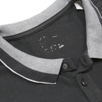 ADIDAS Mens Black & Grey Short Sleeve Polo Shirt S Climacool Comfort