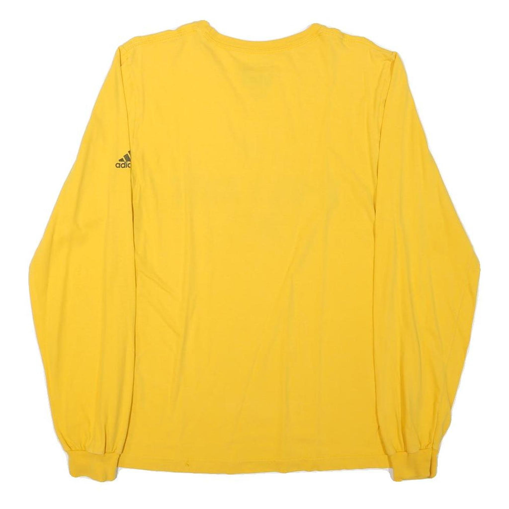 ADIDAS Mens Yellow Pride SC Graphic Long Sleeve Crew Neck T-Shirt M