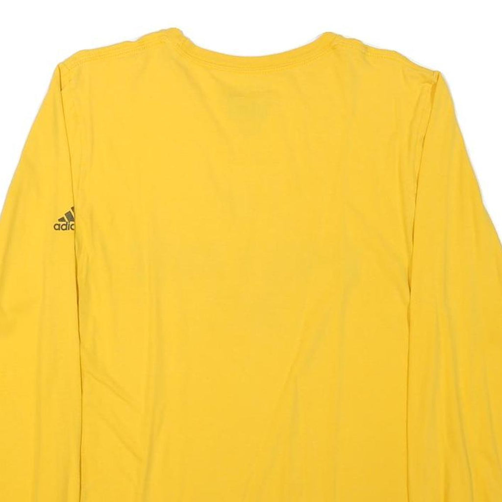 ADIDAS Mens Yellow Pride SC Graphic Long Sleeve Crew Neck T-Shirt M