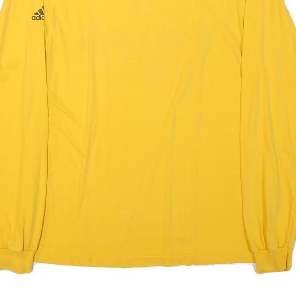 ADIDAS Mens Yellow Pride SC Graphic Long Sleeve Crew Neck T-Shirt M