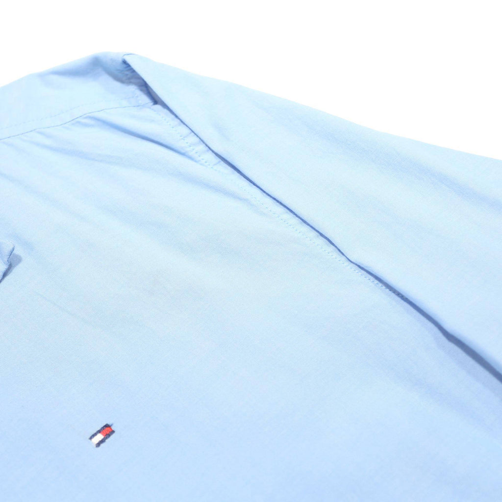 TOMMY HILFIGER Mens Blue Cotton Shirt XL Classic Fit Long Sleeve Button Collar