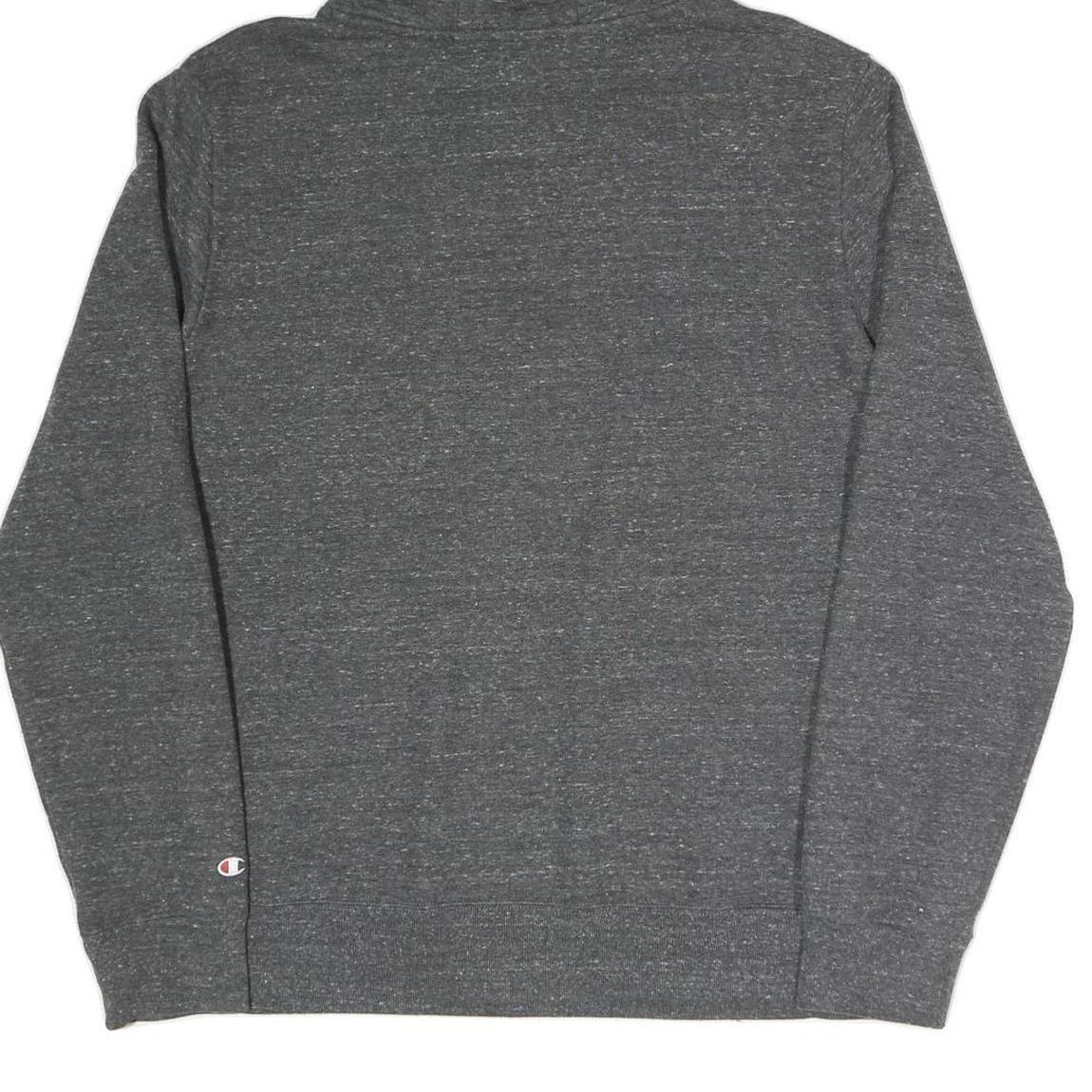 CHAMPION Mens Grey Hoodie XL Cotton Blend Pullover Sweatshirt Drawstring