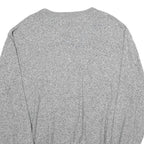 TOMMY HILFIGER Mens Grey Plain Cotton Jumper V-Neck Basic Knit 2XL Casual
