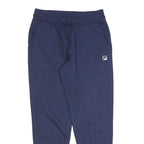 FILA Mens Joggers Navy Blue S W28 L28 Classic Tapered Cotton Blend Sweatpants