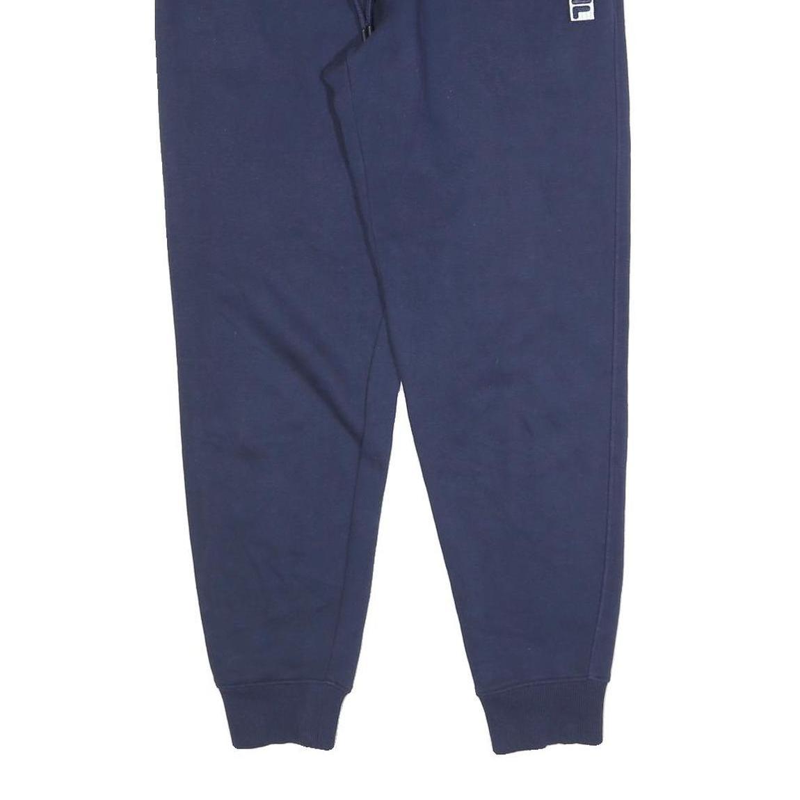 FILA Mens Joggers Navy Blue S W28 L28 Classic Tapered Cotton Blend Sweatpants
