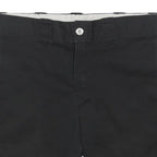 DICKIES Mens Black Casual Shorts M W30 Cut-Off Frayed Hem Cotton Blend