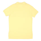 POLO RALPH LAUREN Mens Yellow Short Sleeve Plain M Cotton Blend Polo Shirt
