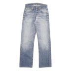 LEVI'S 501 Mens Jeans Blue Regular Straight Denim Light W26 L29 Classic Button