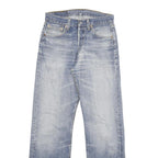 LEVI'S 501 Mens Jeans Blue Regular Straight Denim Light W26 L29 Classic Button