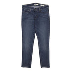 LEVI'S 711 Womens Slim Blue Denim Jeans Cotton Blend W26 L25 Stylish Zip Closure