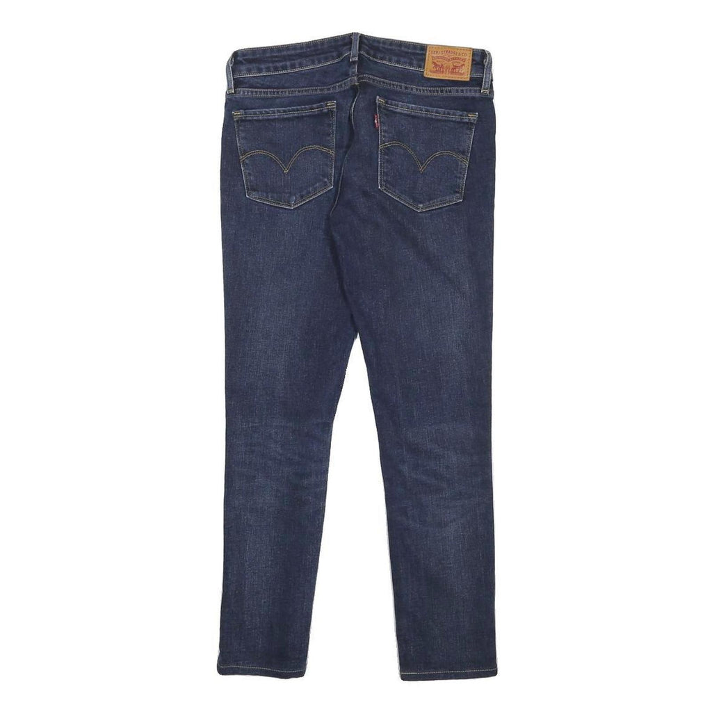 LEVI'S 711 Womens Slim Blue Denim Jeans Cotton Blend W26 L25 Stylish Zip Closure