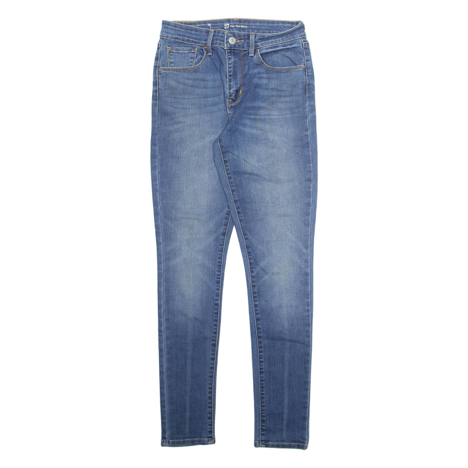 LEVI'S Womens Jeans Blue Regular Skinny Stone Wash W27 L30