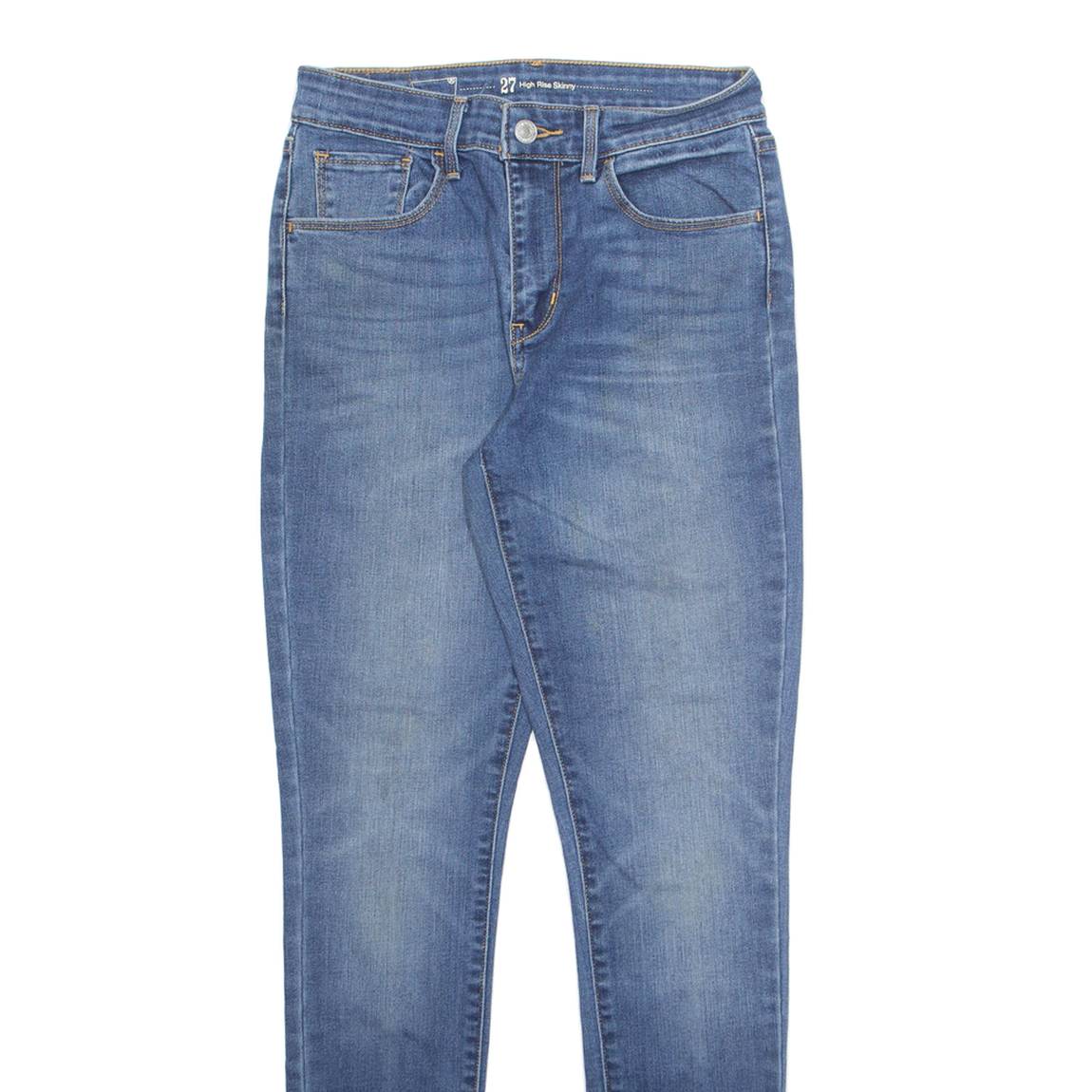 LEVI'S Womens Jeans Blue Regular Skinny Stone Wash W27 L30