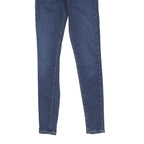 LEVI'S Womens Jeans Blue Regular Skinny Denim Medium W23 L28 Stretch Zip
