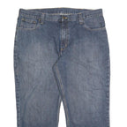 CARHARTT Mens Jeans Blue Relaxed Straight Denim Light W38 L26 Comfortable
