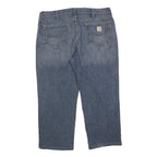 CARHARTT Mens Jeans Blue Relaxed Straight Denim Light W38 L26 Comfortable
