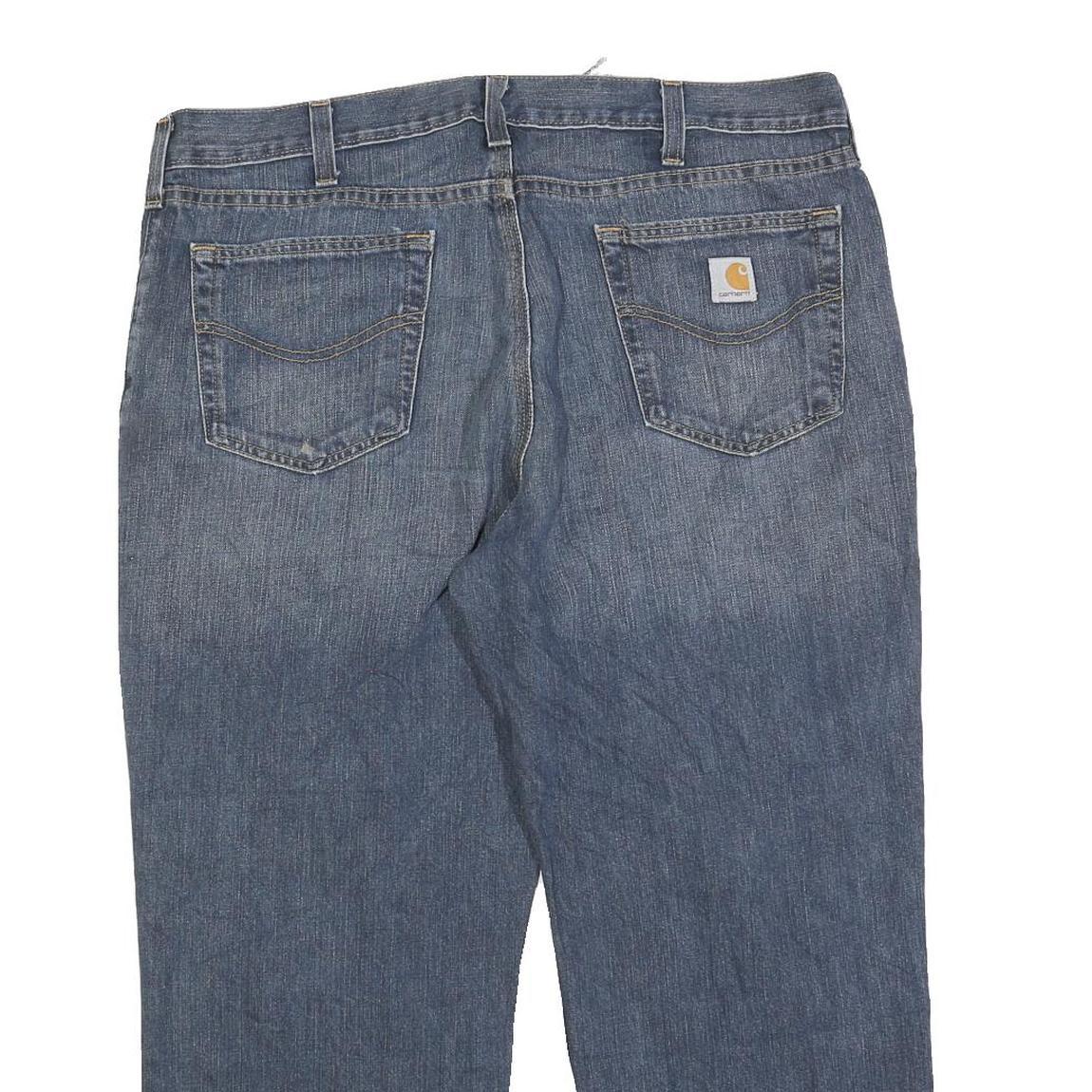 CARHARTT Mens Jeans Blue Relaxed Straight Denim Light W38 L26 Comfortable