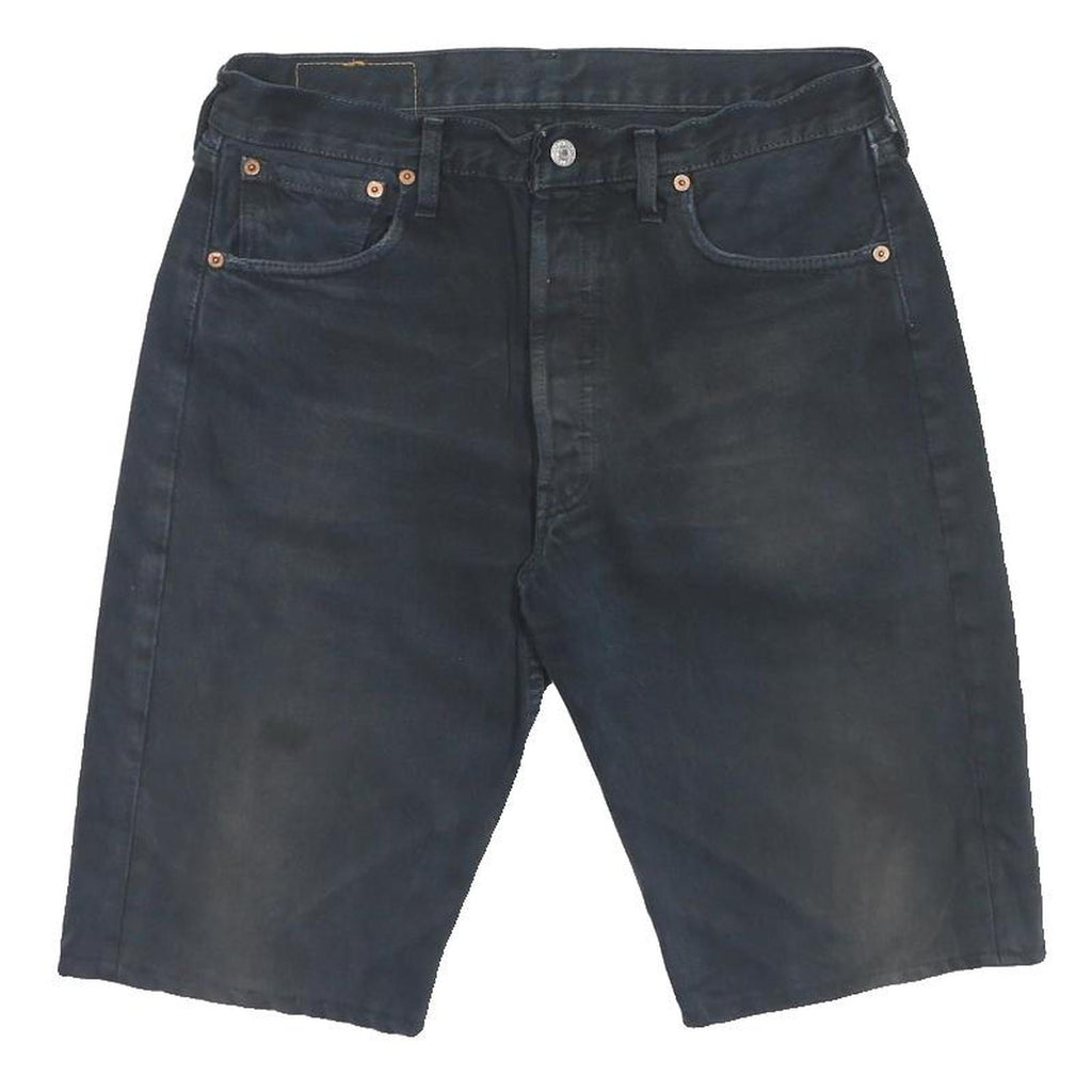 LEVI'S Mens Shorts Black Denim L W32 Classic Fit Casual Comfortable