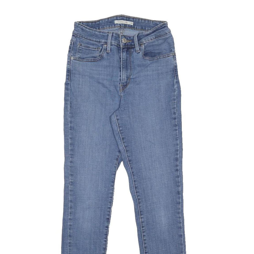 LEVI'S 721 Womens Jeans Blue Slim Skinny Denim Medium W24 L30 Stretch Cotton