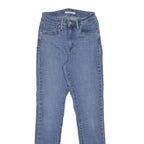 LEVI'S 721 Womens Jeans Blue Slim Skinny Denim Medium W24 L30 Stretch Cotton