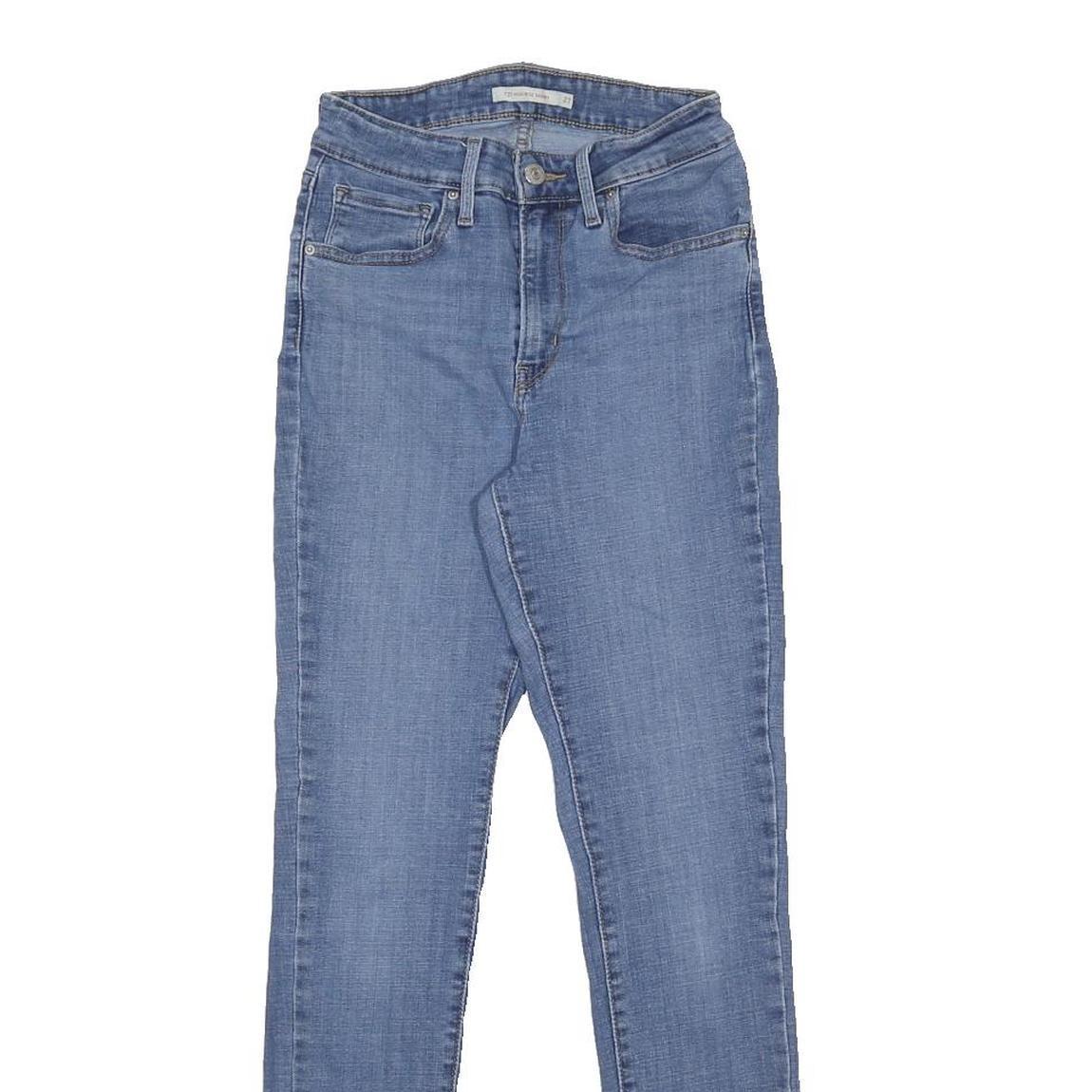 LEVI'S 721 Womens Jeans Blue Slim Skinny Denim Medium W24 L30 Stretch Cotton