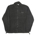 FILA Mens Black Polyester Fleece Jacket L Zip Up Casual Sportswear