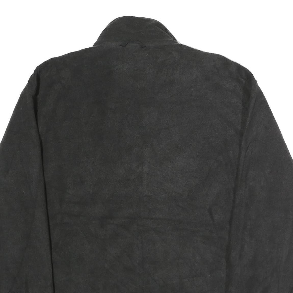 FILA Mens Black Polyester Fleece Jacket L Zip Up Casual Sportswear