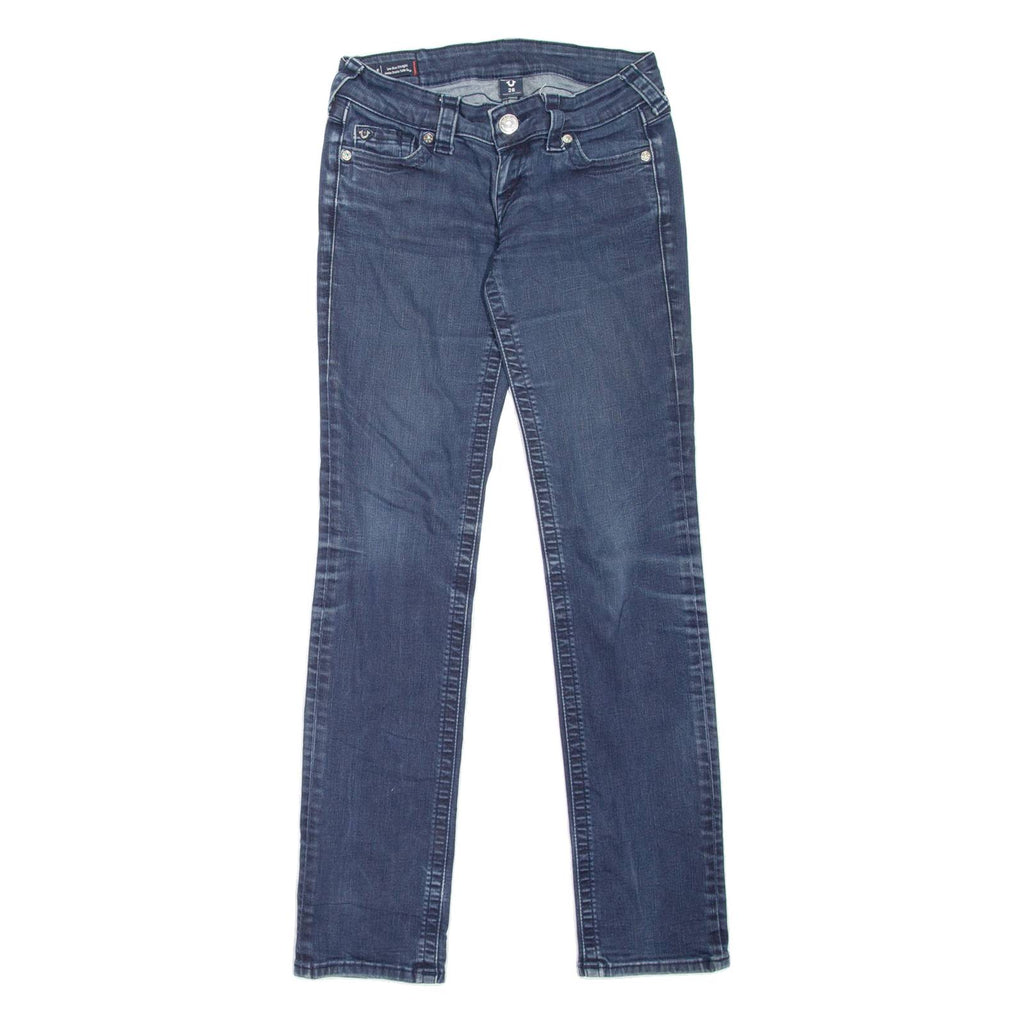 TRUE RELIGION Billie Womens Jeans Blue Regular Straight W26 L30