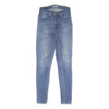 LEVI'S Womens Blue Slim Skinny Denim Medium W26 L30 Cotton Blend Zip Jeans