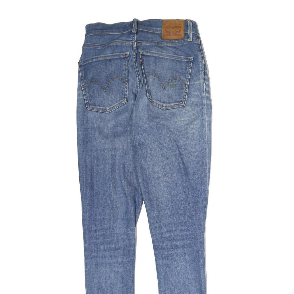 LEVI'S Womens Blue Slim Skinny Denim Medium W26 L30 Cotton Blend Zip Jeans