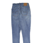 LEVI'S Womens Blue Slim Skinny Denim Medium W26 L30 Cotton Blend Zip Jeans
