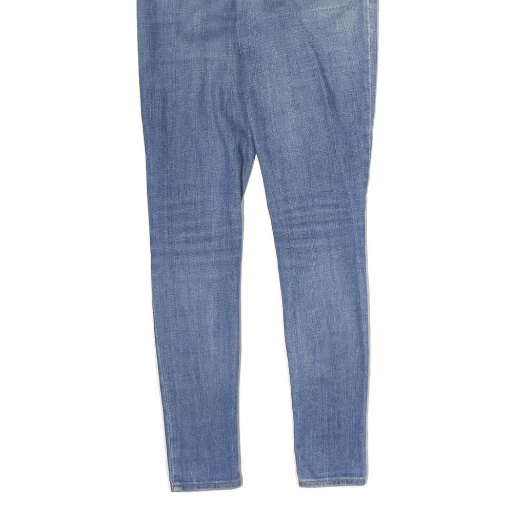 LEVI'S Womens Blue Slim Skinny Denim Medium W26 L30 Cotton Blend Zip Jeans