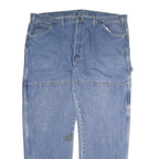 DICKIES Mens Jeans Blue Regular Straight Denim Medium W40 L32 Workwear Durable