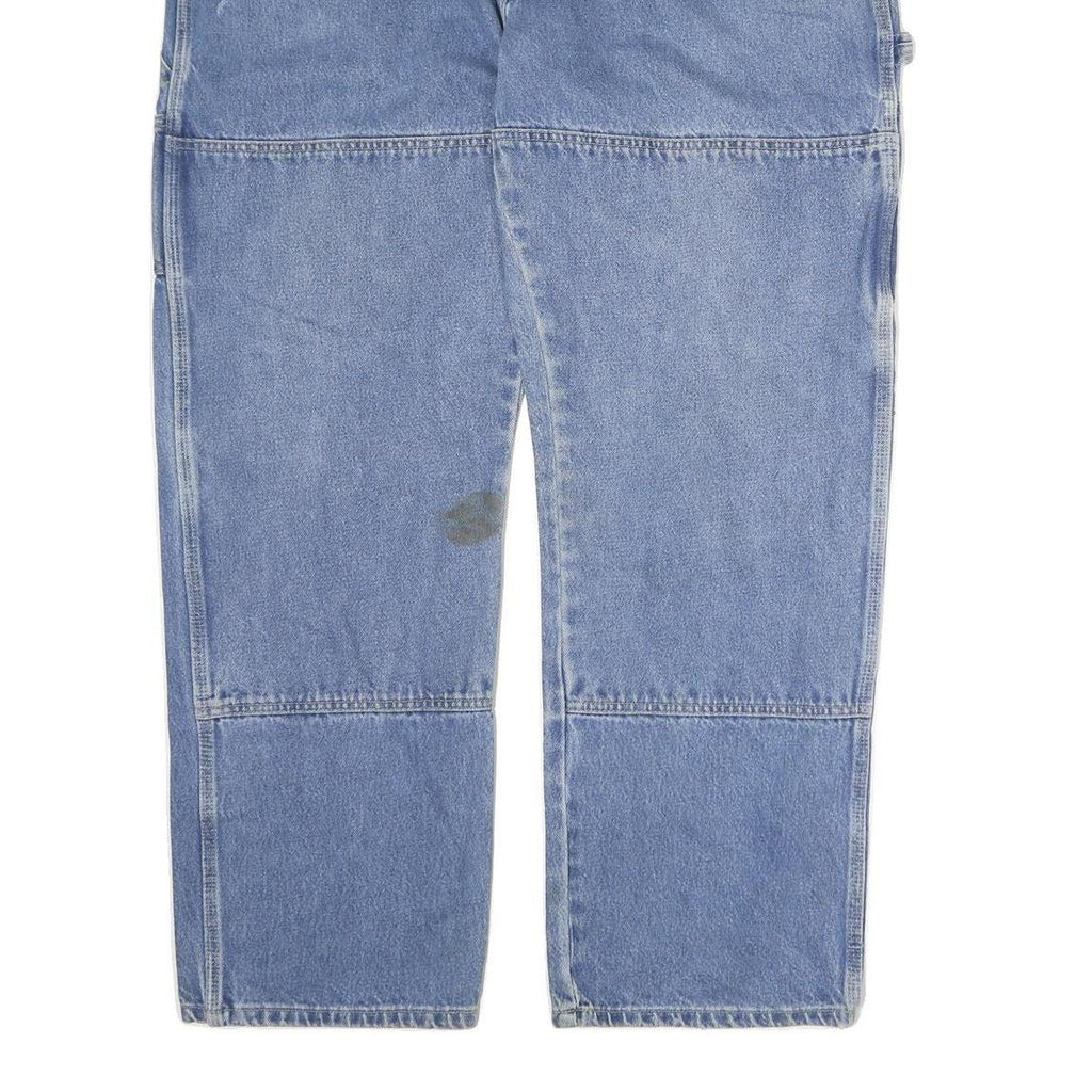 DICKIES Mens Jeans Blue Regular Straight Denim Medium W40 L32 Workwear Durable