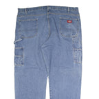 DICKIES Mens Jeans Blue Regular Straight Denim Medium W40 L32 Workwear Durable