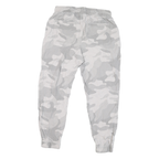 HOLLISTER Mens Relaxed Cotton Blend Grey Camouflage Drawstring Jogger Trousers