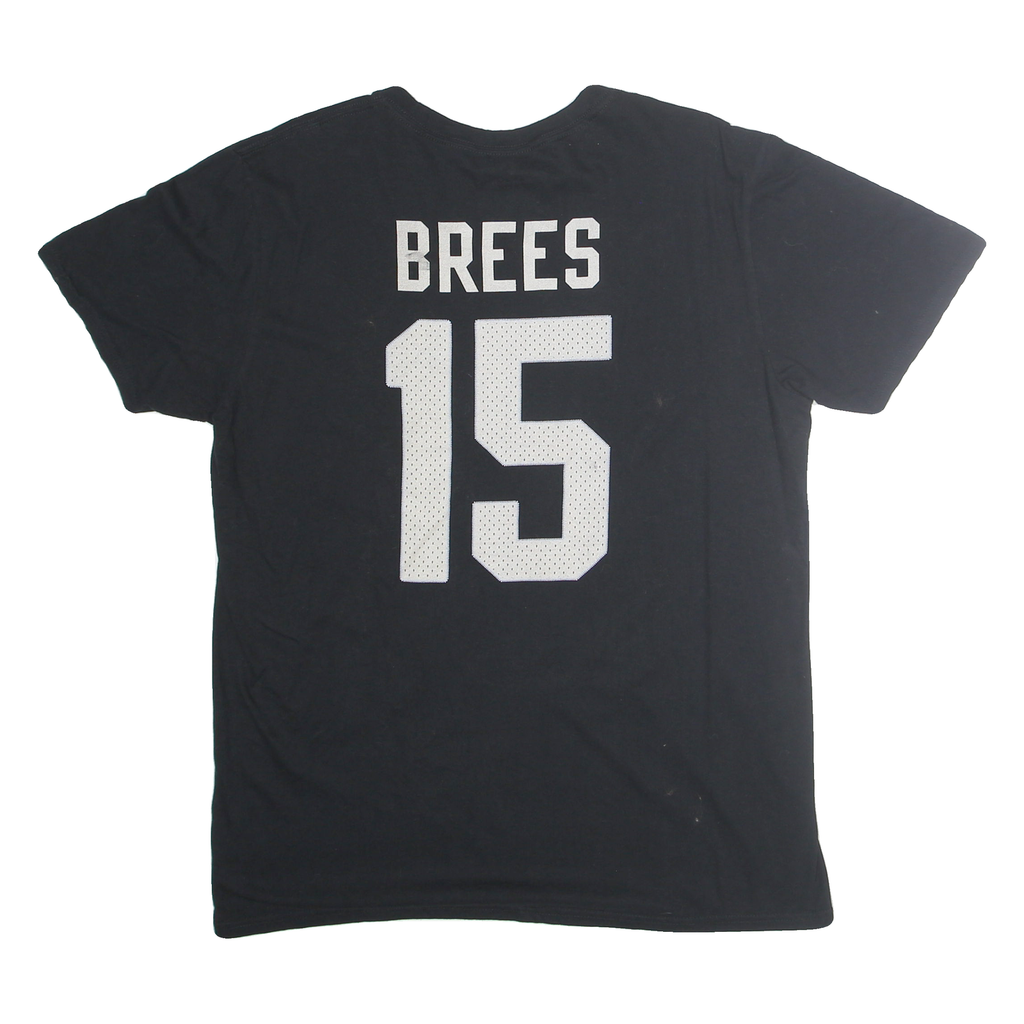 FANATIC Mens Black Graphic T-Shirt L Short Sleeve Crew Neck Sports Number 15