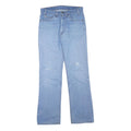 LEVI'S Womens Jeans Blue Regular Straight Denim Light W32 L32 Cotton Blend Zip