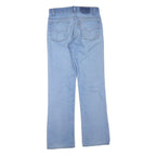 LEVI'S Womens Jeans Blue Regular Straight Denim Light W32 L32 Cotton Blend Zip