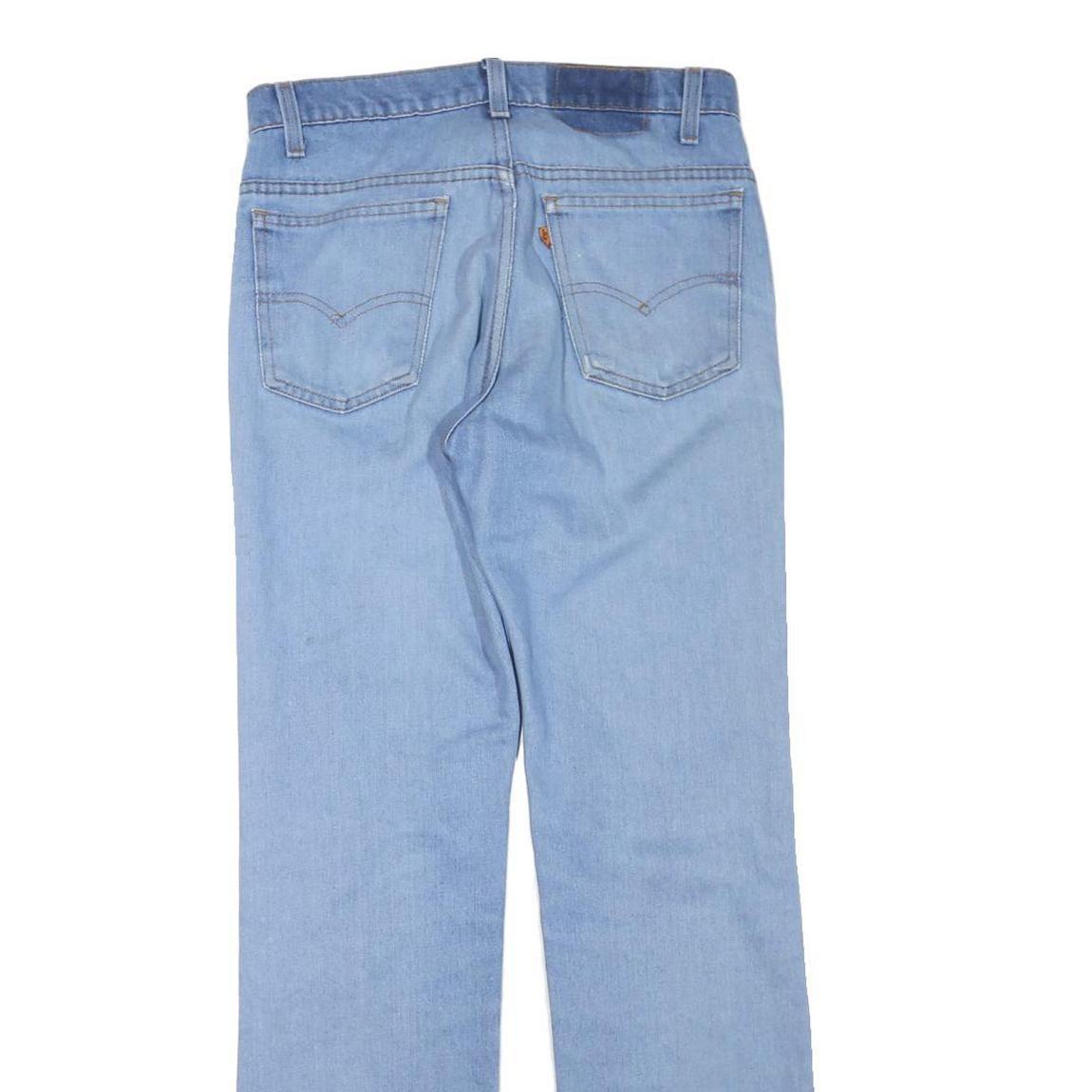 LEVI'S Womens Jeans Blue Regular Straight Denim Light W32 L32 Cotton Blend Zip