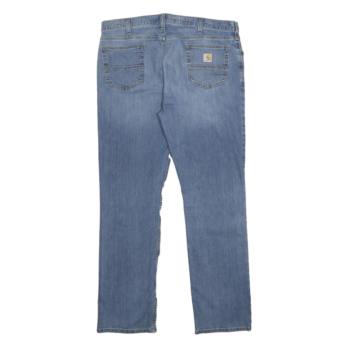 CARHARTT Mens Relaxed Fit Blue Denim Jeans W40 L34 Casual Cotton Blend Zip