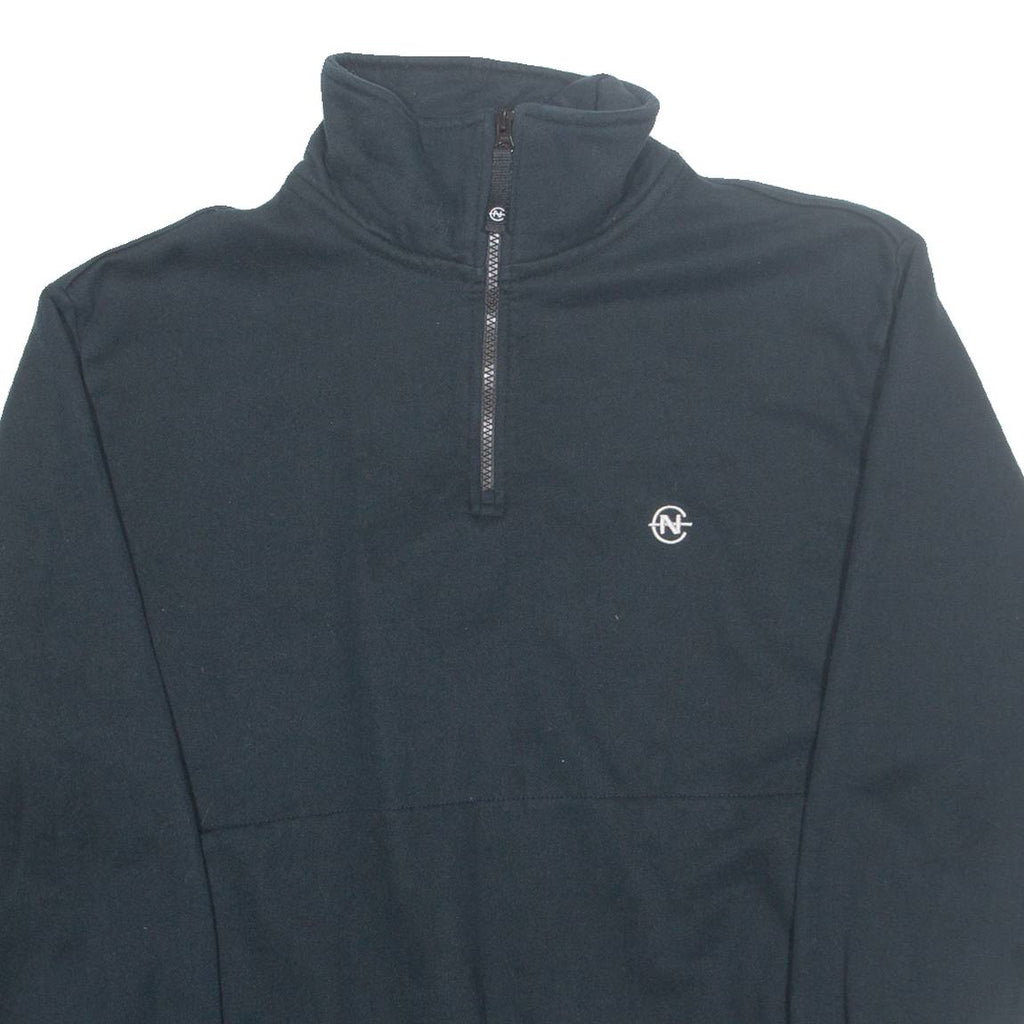 NAUTICA Mens Sweatshirt Blue 1/4 Zip M