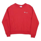 CHAMPION REVERSE WEAVE Womens Red Crew Neck Sweatshirt S Cotton Blend