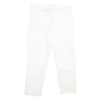 Calvin Klein Womens Slim White Denim Jeans Cotton Blend Zip W32 L26 Stylish