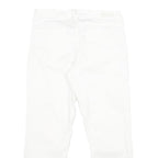 Calvin Klein Womens Slim White Denim Jeans Cotton Blend Zip W32 L26 Stylish