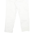 Calvin Klein Womens Slim White Denim Jeans Cotton Blend Zip W32 L26 Stylish