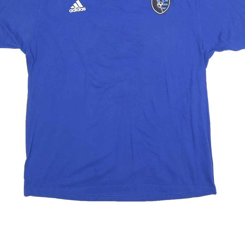 ADIDAS Mens Blue Wondolowski 8 Graphic T-Shirt XL Crew Neck Short Sleeve