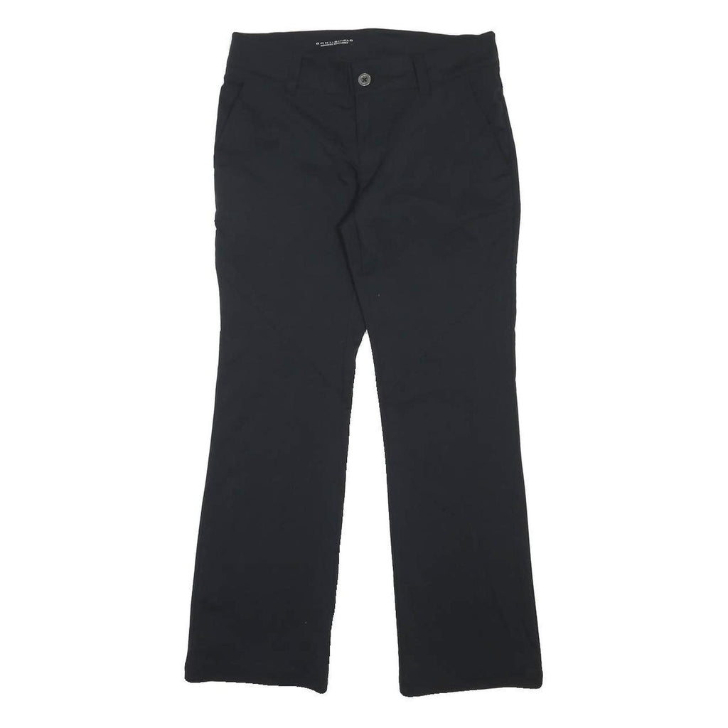 COLUMBIA Womens Nylon Black Regular Straight Trousers W30 L29 Outdoor Zip