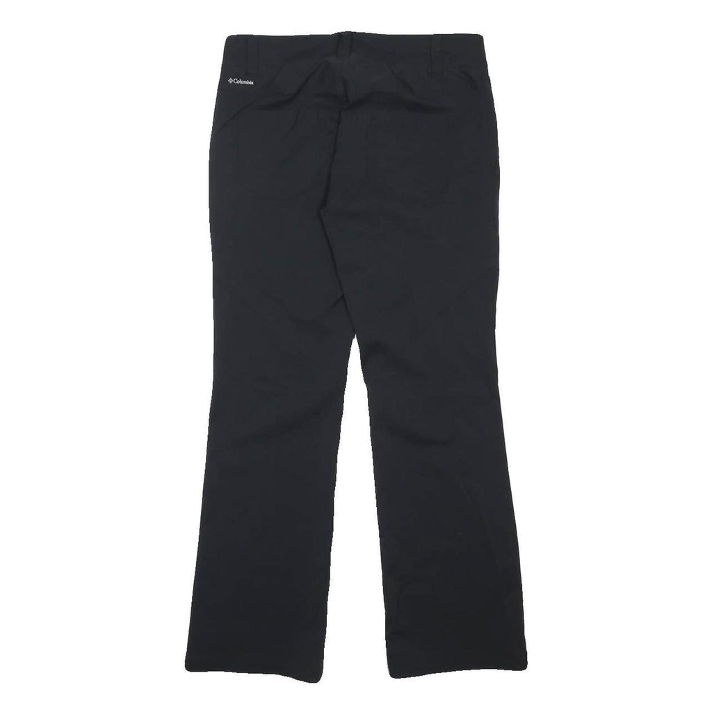 COLUMBIA Womens Nylon Black Regular Straight Trousers W30 L29 Outdoor Zip