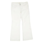 CABI JEANS Womens White Regular Fit Straight Denim Jeans Cotton Blend W32 L30